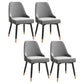 Silla de comedor Parsons contemporánea, silla lateral tapizada para comedor