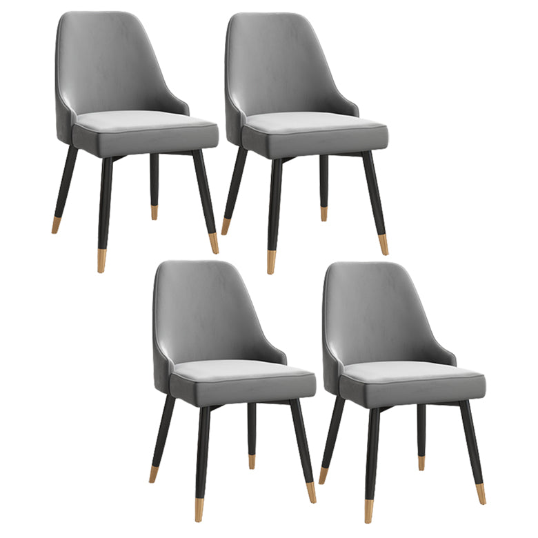 Silla de comedor Parsons contemporánea, silla lateral tapizada para comedor