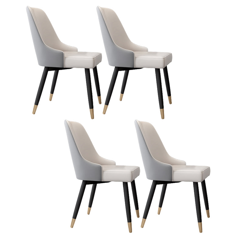 Silla de comedor Parsons contemporánea, silla lateral tapizada para comedor