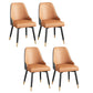 Silla de comedor Parsons contemporánea, silla lateral tapizada para comedor
