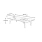 4 Legs Base Design Black Gold Slate & Marble Top Round/rectangular/square Coffee Table