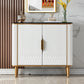 Sideboard in stile glam sideboard in marmo artificiale con mobile
