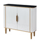 Sideboard in stile glam sideboard in marmo artificiale con mobile