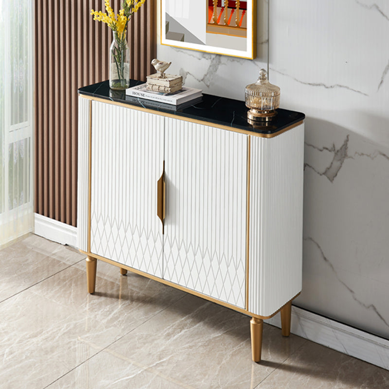 Sideboard in stile glam sideboard in marmo artificiale con mobile