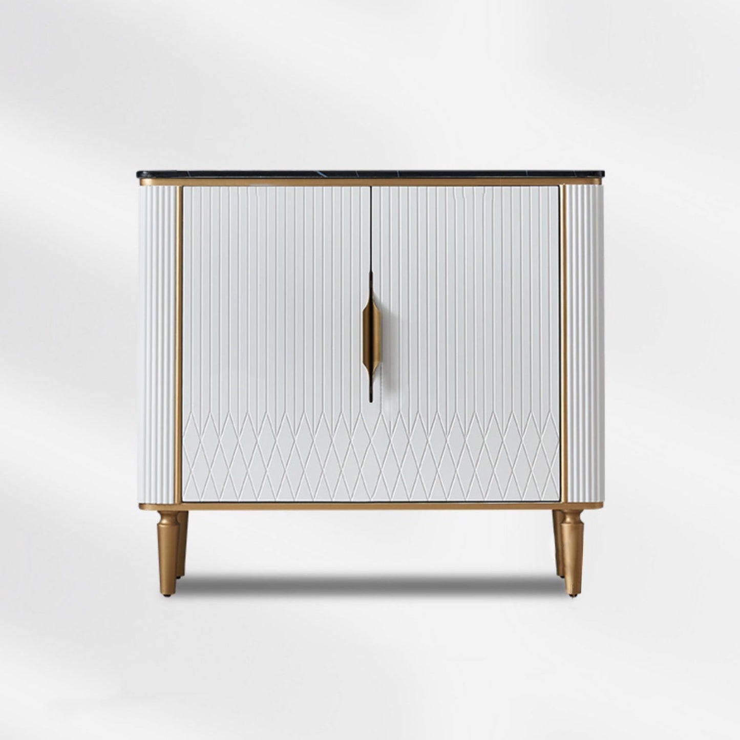 Sideboard in stile glam sideboard in marmo artificiale con mobile