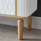 Sideboard in stile glam sideboard in marmo artificiale con mobile
