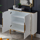 Sideboard in stile glam sideboard in marmo artificiale con mobile
