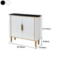 Sideboard in stile glam sideboard in marmo artificiale con mobile