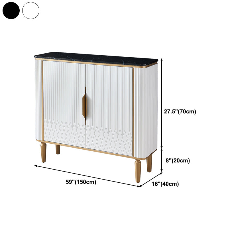 Sideboard in stile glam sideboard in marmo artificiale con mobile