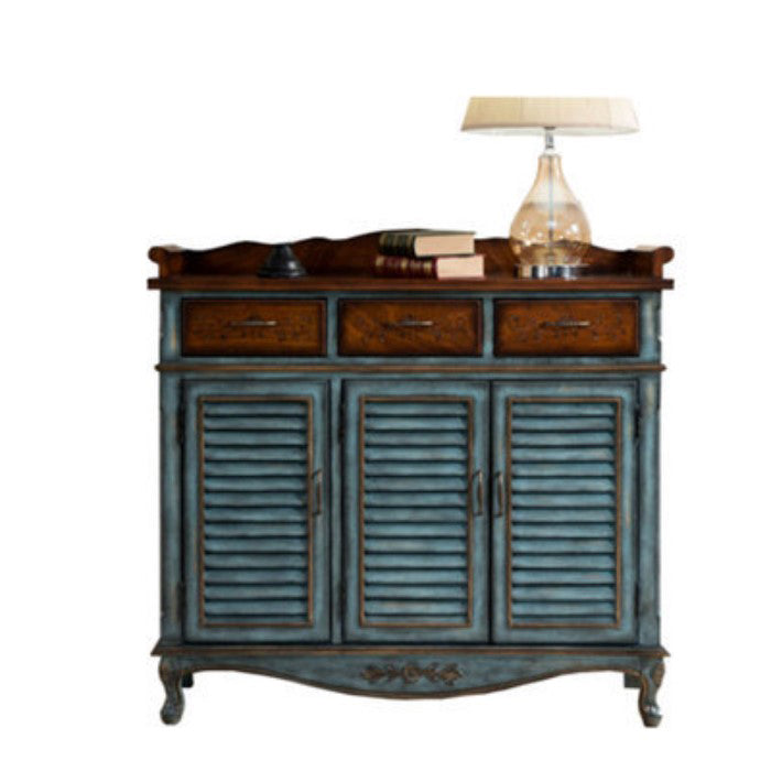 Server da pranzo in legno moderno con cassetti sideboard di finitura antica per cucina