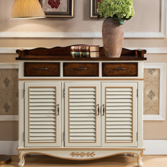 Server da pranzo in legno moderno con cassetti sideboard di finitura antica per cucina