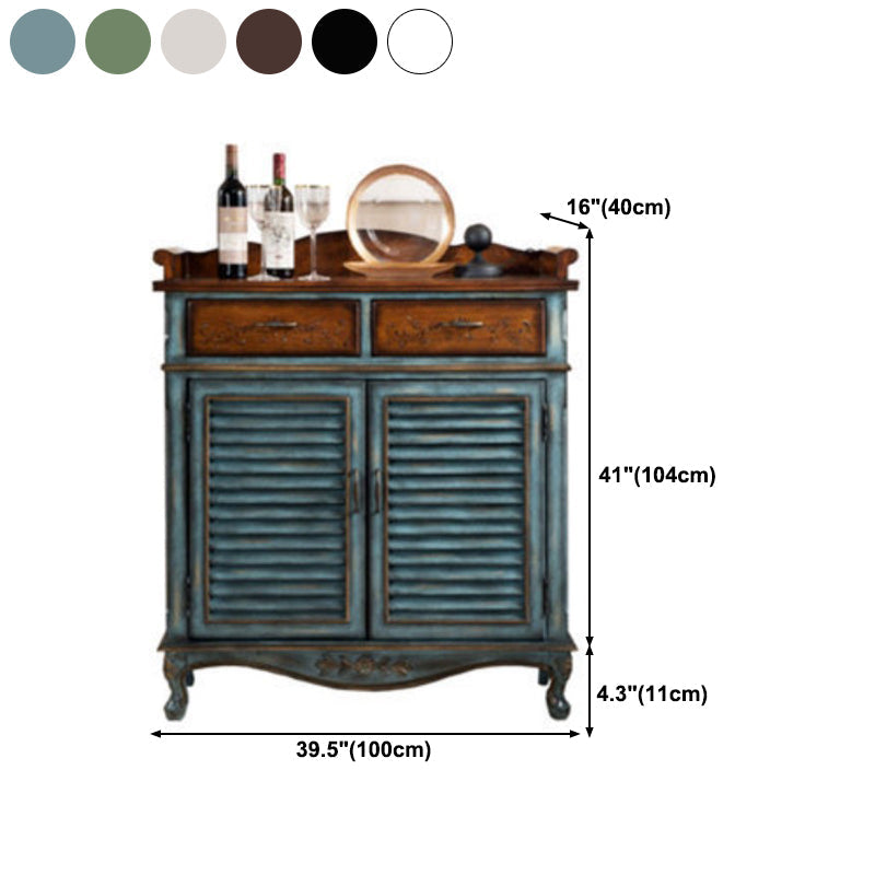 Server da pranzo in legno moderno con cassetti sideboard di finitura antica per cucina