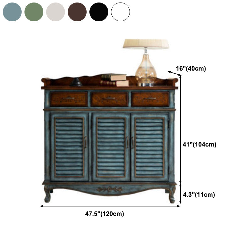 Server da pranzo in legno moderno con cassetti sideboard di finitura antica per cucina