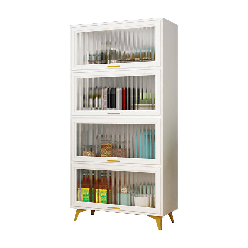 Sideboard in legno ingegnerizzato in stile glam Sideboard in vetro in vetro per soggiorno