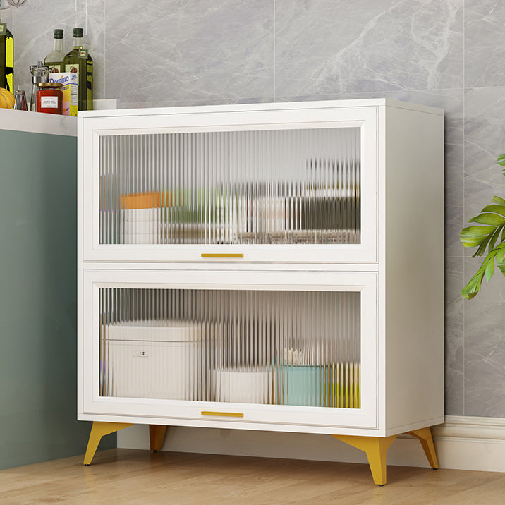 Sideboard in legno ingegnerizzato in stile glam Sideboard in vetro in vetro per soggiorno