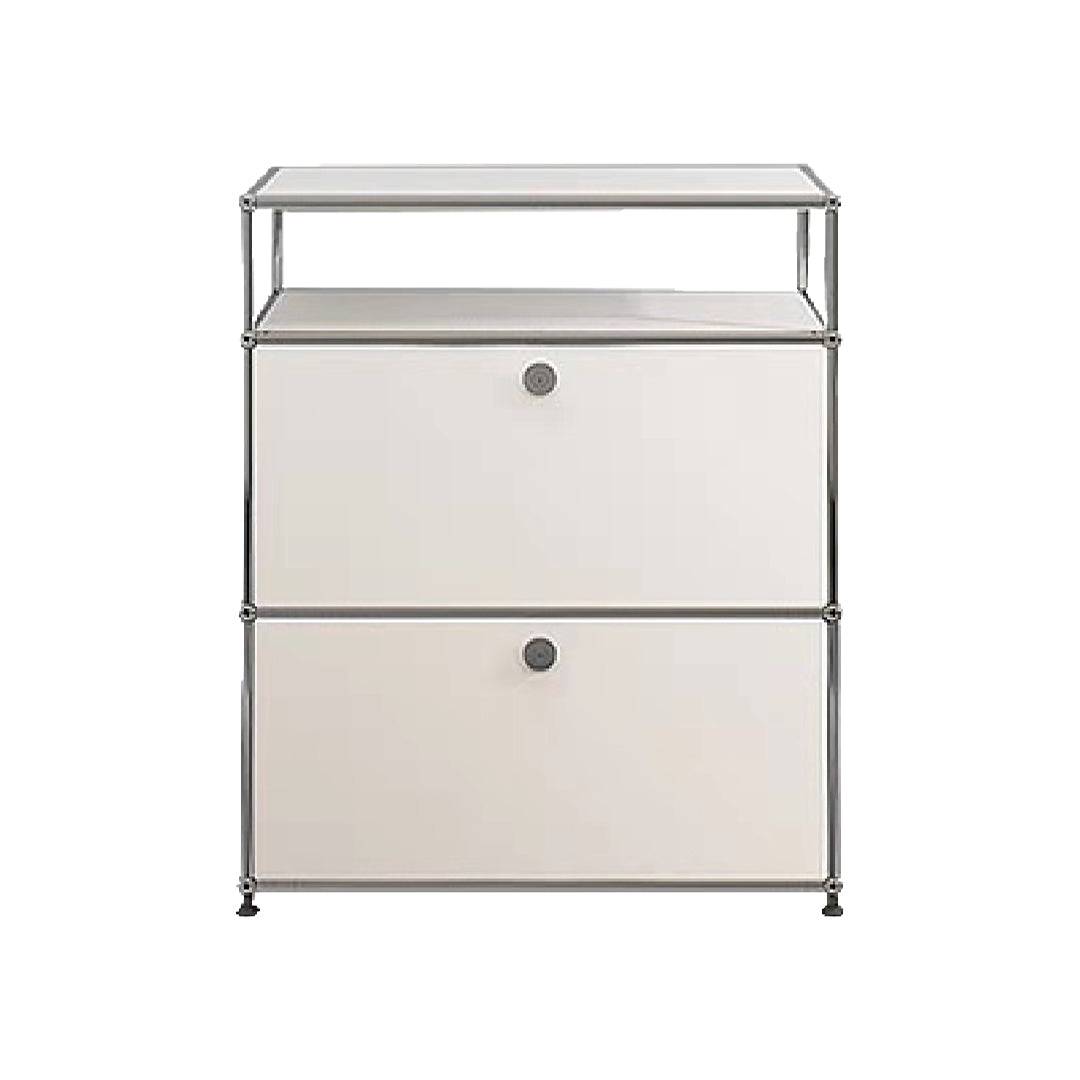 Server da pranzo in metallo moderno con cassetti credenza bianca per cucina