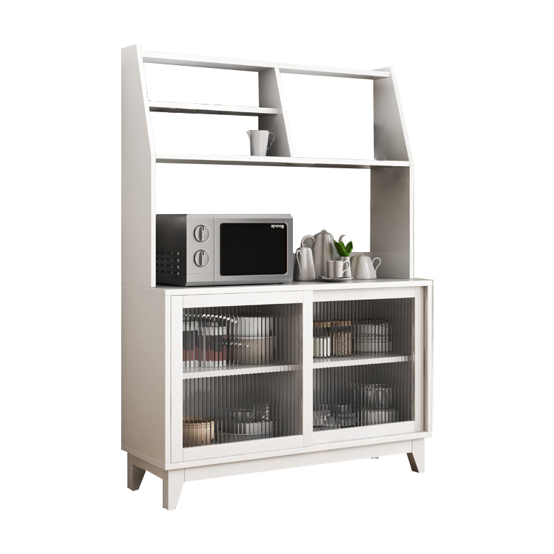 Sideboard in legno ingegnerizzato ingegnerizzato in stile glam con porta di vetro