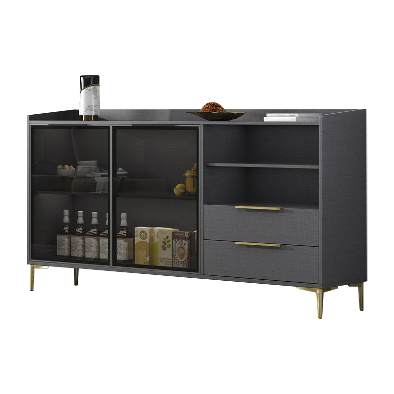 Siete sideboard di pietra sinterizzata in stile moderno con cassetti per soggiorno