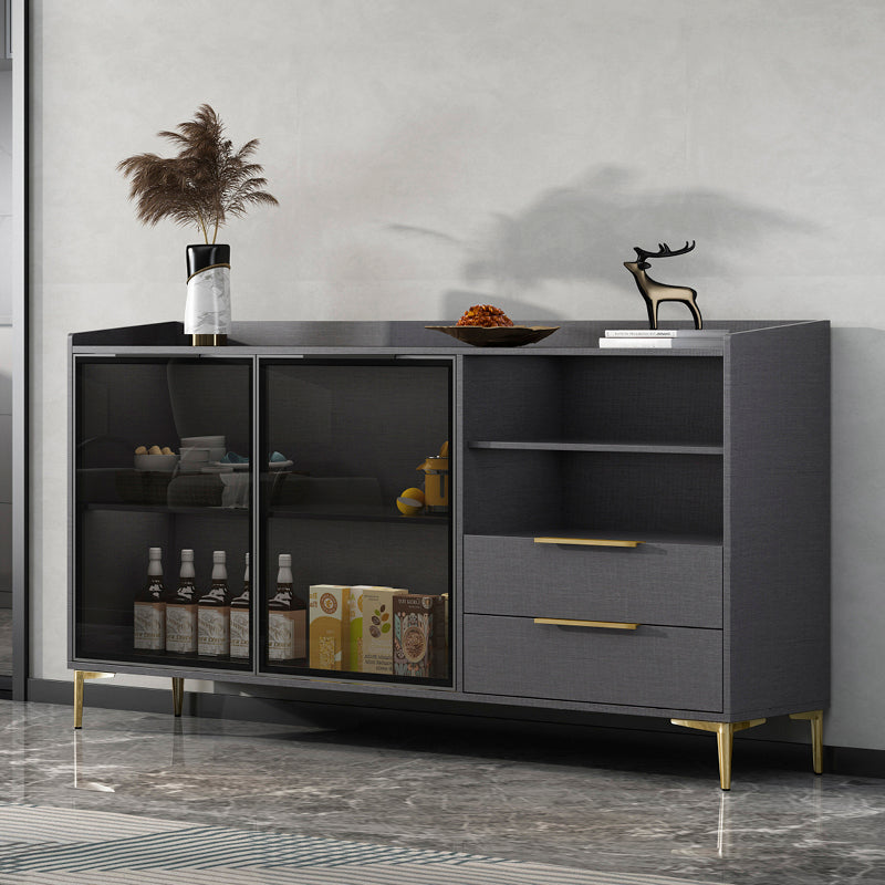 Siete sideboard di pietra sinterizzata in stile moderno con cassetti per soggiorno