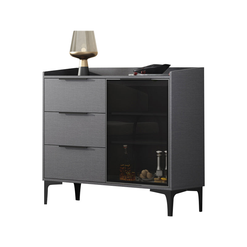 Siete sideboard di pietra sinterizzata in stile moderno con cassetti per soggiorno