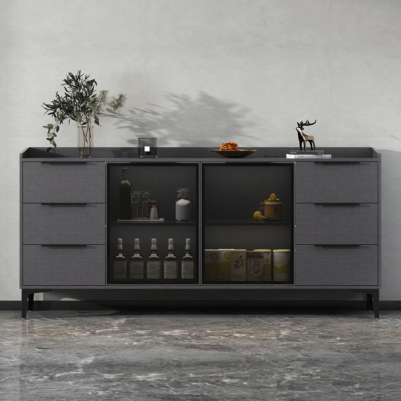 Siete sideboard di pietra sinterizzata in stile moderno con cassetti per soggiorno
