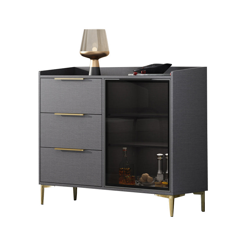 Siete sideboard di pietra sinterizzata in stile moderno con cassetti per soggiorno