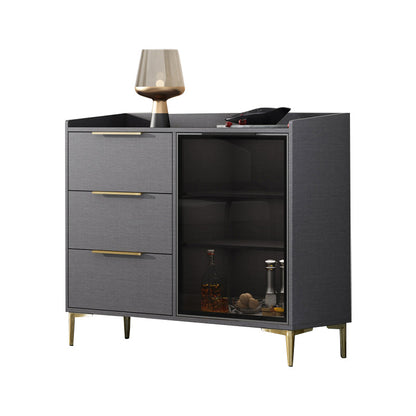 Siete sideboard di pietra sinterizzata in stile moderno con cassetti per soggiorno
