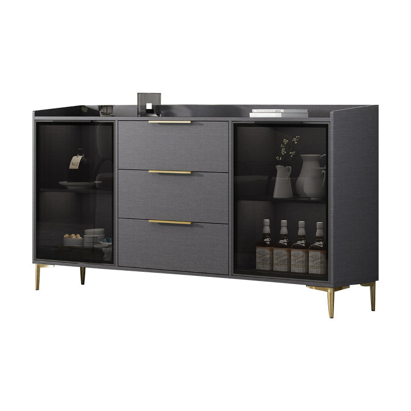 Siete sideboard di pietra sinterizzata in stile moderno con cassetti per soggiorno