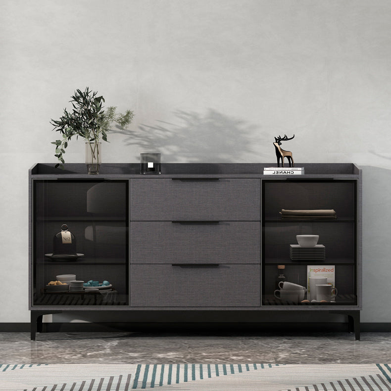 Siete sideboard di pietra sinterizzata in stile moderno con cassetti per soggiorno