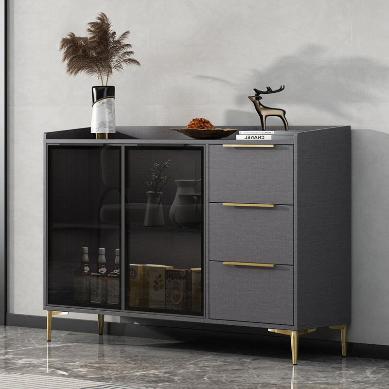 Siete sideboard di pietra sinterizzata in stile moderno con cassetti per soggiorno