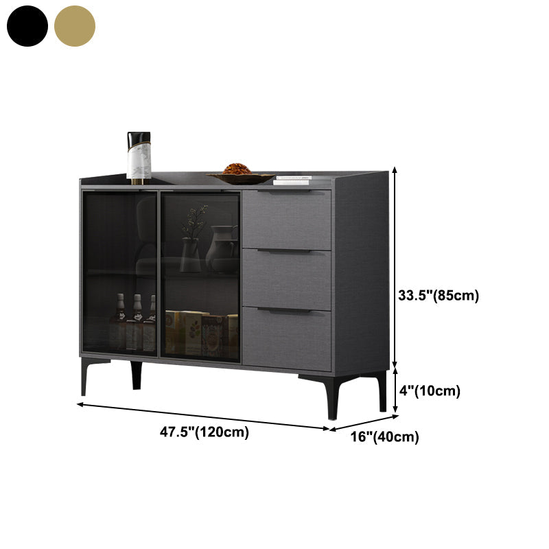 Siete sideboard di pietra sinterizzata in stile moderno con cassetti per soggiorno