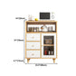 Modern Style Sideboard Engineered Wood Adjustable Shelving Sideboard