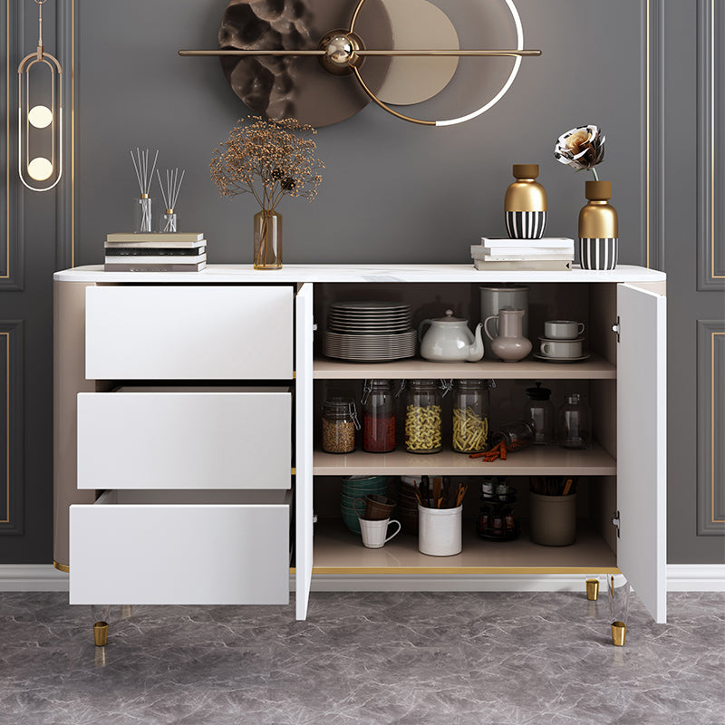 Sinterizzata cabine mobile da cucina in pietra Sideboard di archiviazione in stile lusso
