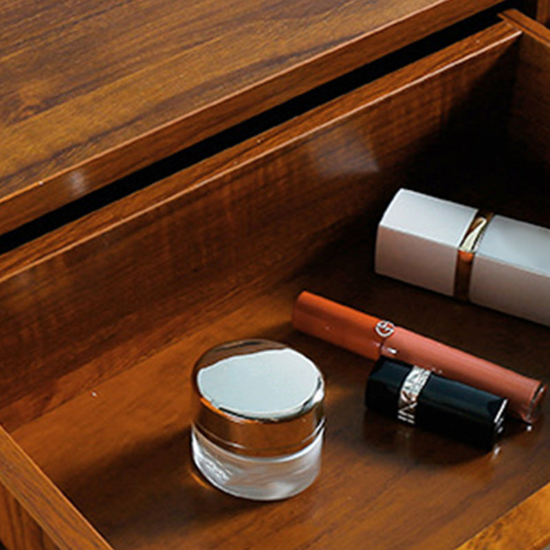 Bouchon moderne dans le buffet à manger en bois massif marron avec portes pour le salon