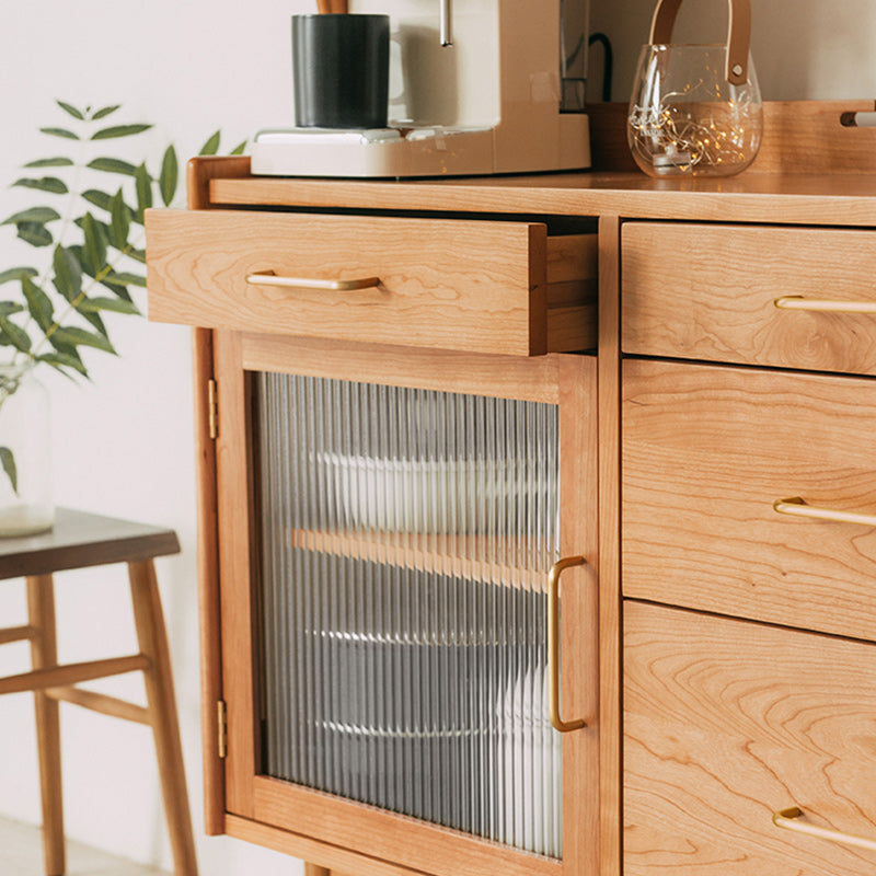 64.96 "H Sideboard zeitgenössischer Stil Masster Holz Speiseselut für Küchen Wohnzimmer