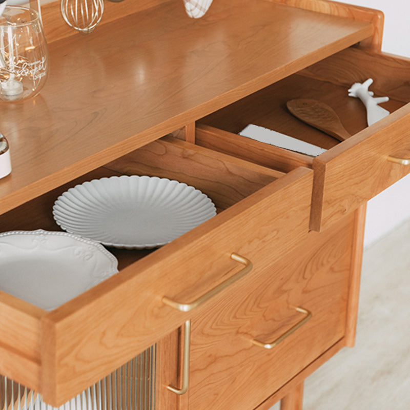 64.96 "H Sideboard zeitgenössischer Stil Masster Holz Speiseselut für Küchen Wohnzimmer