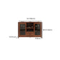 Modern Sideboard in Brown Solid Wood DIning Sideboard with Doors Clearhalo 'buffet_sideboard' 'Buffets & Sideboards' 'furn' 'furn_buffet_sideboard' 'Furniture' 'Kitchen & Dining Furniture' 5108944