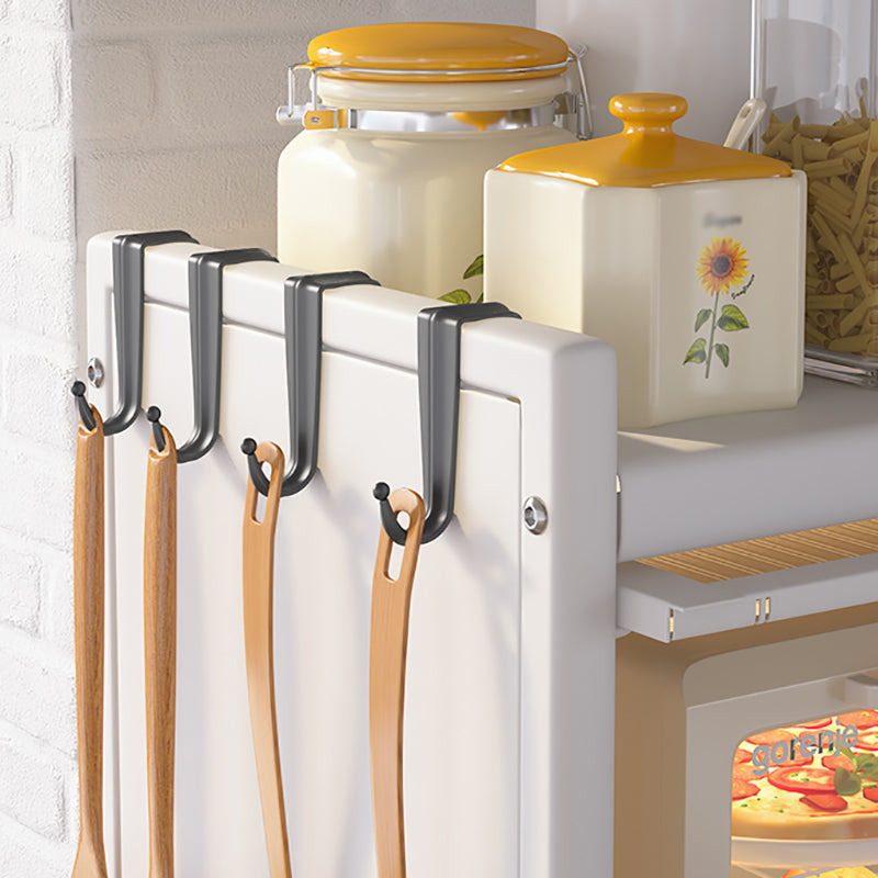 Dining Room Minimalism Buffet Server Glass Doors Metal Frame Dining Server Clearhalo 'buffet_sideboard' 'Buffets & Sideboards' 'furn' 'furn_buffet_sideboard' 'Furniture' 'Kitchen & Dining Furniture' 5108991