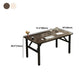 Modern Metal Office Desk Rectangular Writing Desk for Home Use