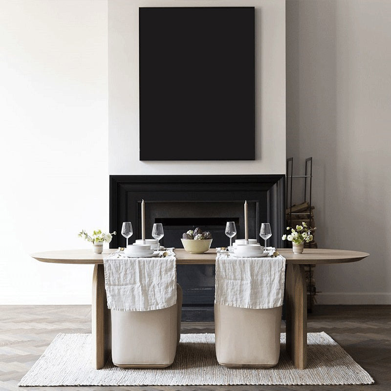 Industrial Pine Wood Office Desk Oval Natural Desk with Solid Wood Base Clearhalo 'furn' 'furn_office_desk' 'Furniture' 'Office Desks' 'Office Furniture' 'office_desk' 5109182