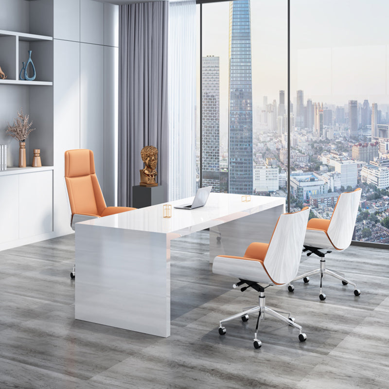 Middle/High Back Office Chair With Sponge Leather Seat with Adjustable Height Office Chair Clearhalo 'furn' 'furn_office_chair' 'Furniture' 'Office Chairs' 'Office Furniture' 'office_chair' 5109452