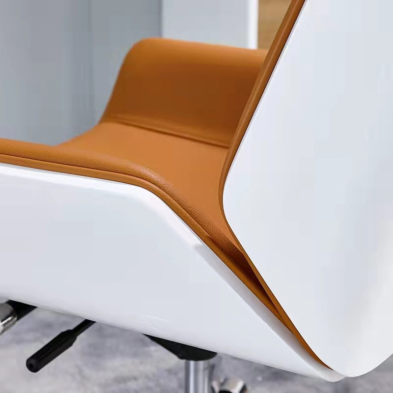 Middle/High Back Office Chair With Sponge Leather Seat with Adjustable Height Office Chair Clearhalo 'furn' 'furn_office_chair' 'Furniture' 'Office Chairs' 'Office Furniture' 'office_chair' 5109455