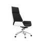 Middle/High Back Office Chair With Sponge Leather Seat with Adjustable Height Office Chair Black Swivel Chairs Genuine Leather Clearhalo 'furn' 'furn_office_chair' 'Furniture' 'Office Chairs' 'Office Furniture' 'office_chair' 5109463