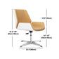Middle/High Back Office Chair With Sponge Leather Seat with Adjustable Height Office Chair Clearhalo 'furn' 'furn_office_chair' 'Furniture' 'Office Chairs' 'Office Furniture' 'office_chair' 5109482