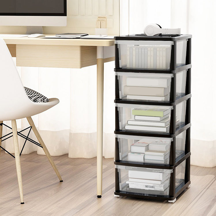 Libreria in stile moderno chiusura della libreria di plastica per l'home office