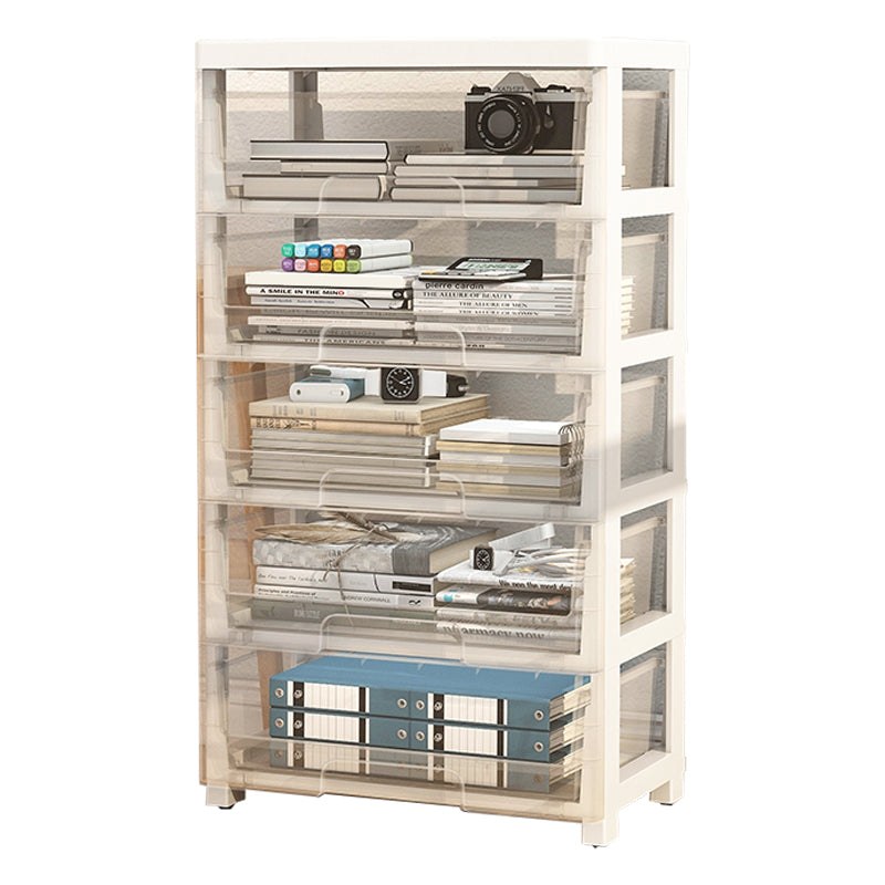 Libreria in stile moderno chiusura della libreria di plastica per l'home office