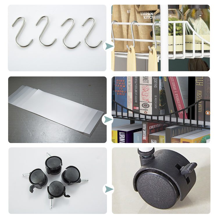 10.63 "W libreria in stile contemporaneo con le ruote per l'home office