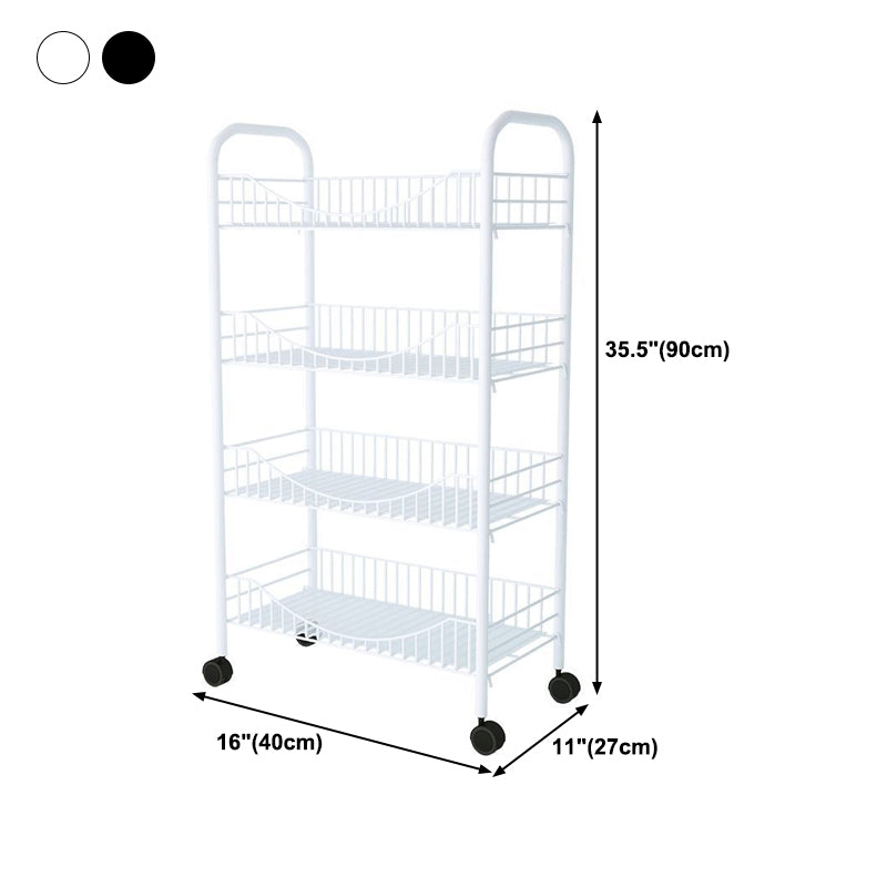 Estantería de estilo contemporáneo estantería abierta para la oficina de la sala de estudio con ruedas