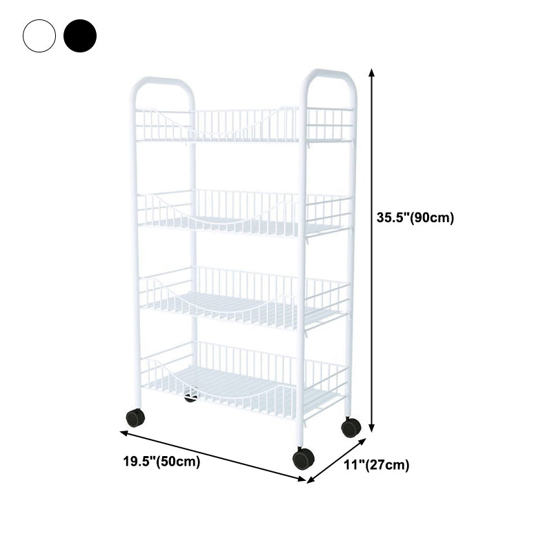 Estantería de estilo contemporáneo estantería abierta para la oficina de la sala de estudio con ruedas