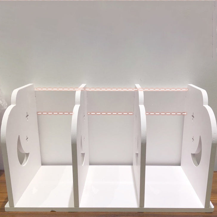 White Book Shelf Modern & Contemporary Shelf Bookcast voor Home Office